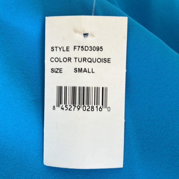 Turquoise Swing Dress Size Small - Picture 3 of 3